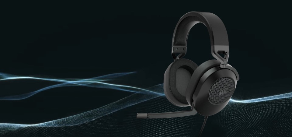 Corsair HS65 SURROUND Wired Gaming Headset - Carbon Feature 2