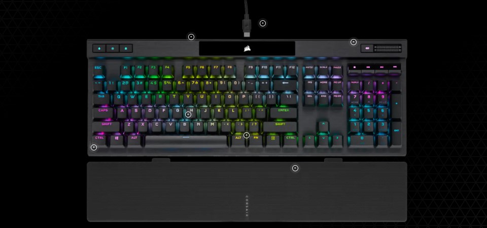 Corsair K70 RGB Pro Mechanical Gaming Keyboard - Cherry MX Speed Feature 4