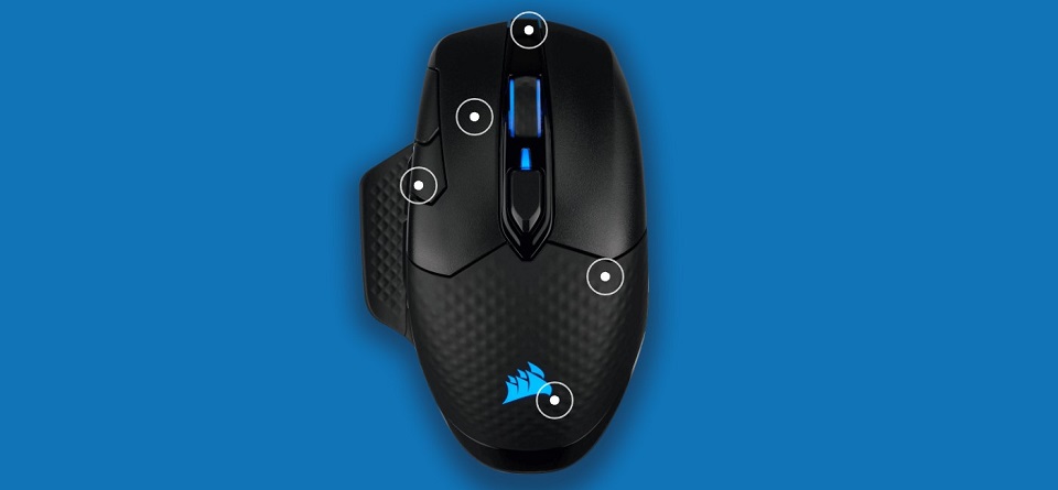 Corsair Dark Core Pro SE RGB Wireless Gaming Mouse Feature 6