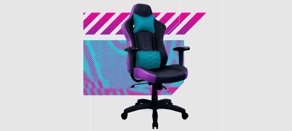 Cooler Master Calibre E1 Gaming Chair - Purple Feature 2