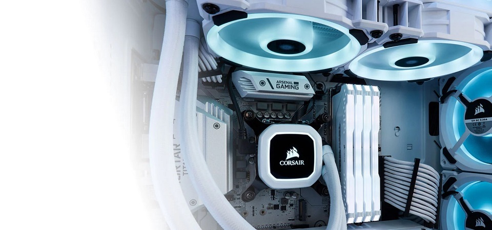 Corsair LL120 RGB Dual Light Loop Fan Kit Triple Pack with Lighting Node Pro - White Feature 2