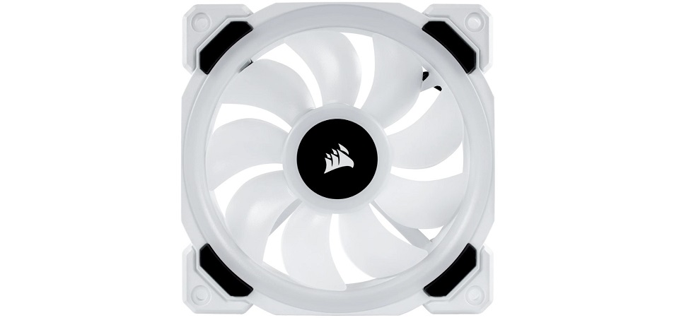 Corsair LL120 RGB Dual Light Loop Fan Kit Triple Pack with Lighting Node Pro - White Feature 3