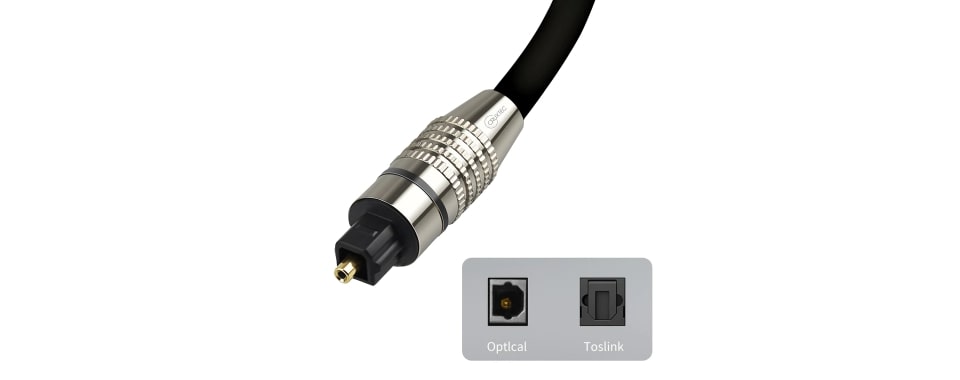 Cruxtec AFO-05-BK Toslink Fibre Optical Digital Audio Cables 5m Feature 1