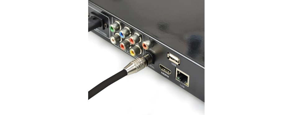 Cruxtec AFO-05-BK Toslink Fibre Optical Digital Audio Cables 5m Feature 3