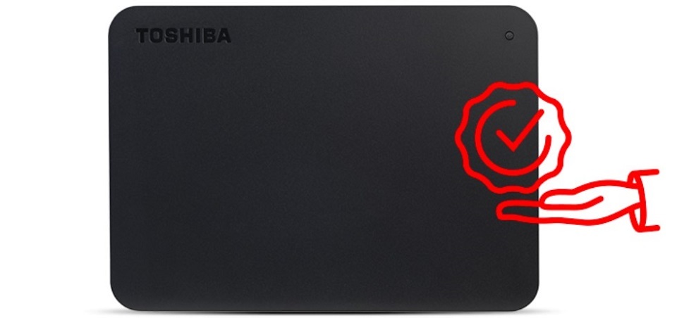 Toshiba Canvio Basics USB-C 1TB External Hard Disk Drive - Black Feature 5