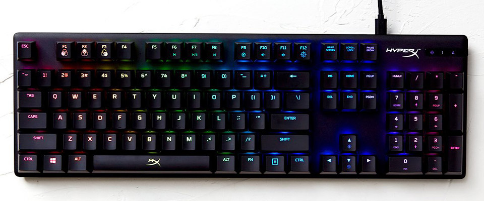 HyperX Alloy Origins RGB Red Switch Mechanical Gaming Keyboard Feature 3