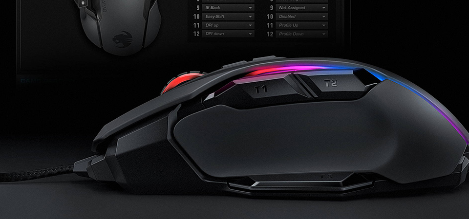 Roccat Kone AIMO Remastered Gaming Mouse - Black Feature 5