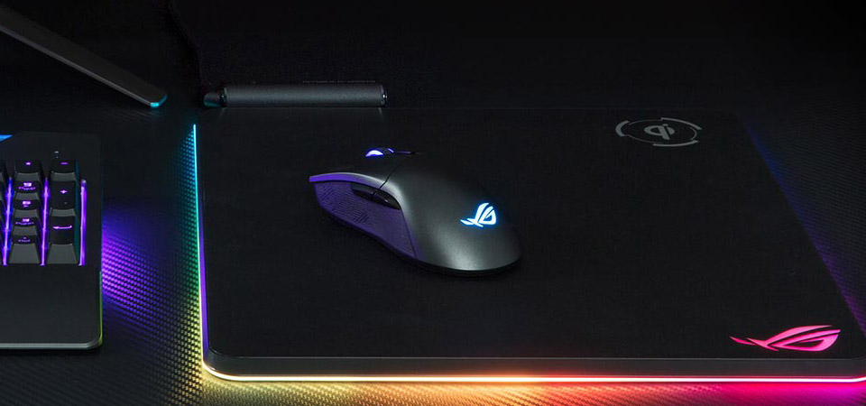 ASUS ROG Gladius II RGB Optical Wireless Gaming Mouse - Black Feature 5