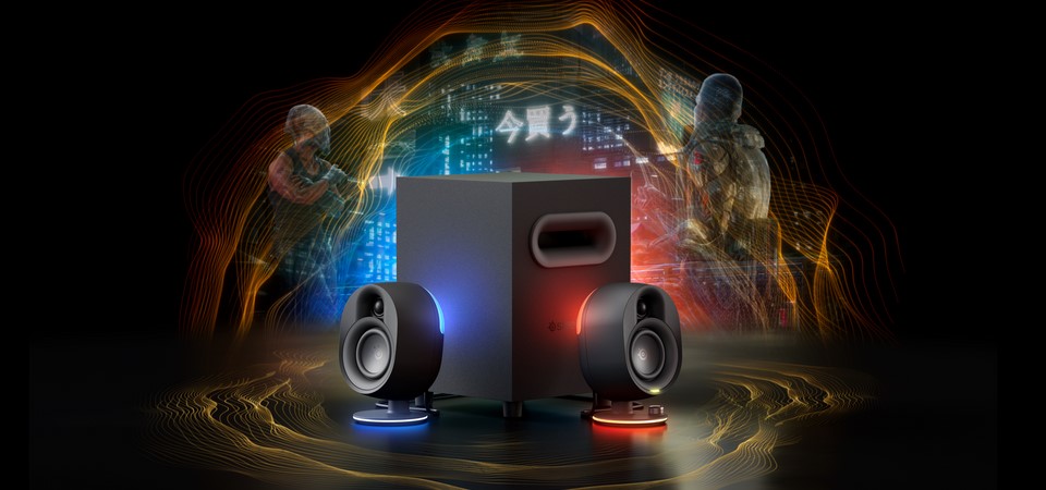 מערכת שמע גיימינג SteelSeries Arena 7 2.1 RGB Bluetooth