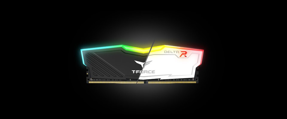 Team Delta RGB 32GBx2 3600MHz DDR4 Desktop Memory - Black Feature 3