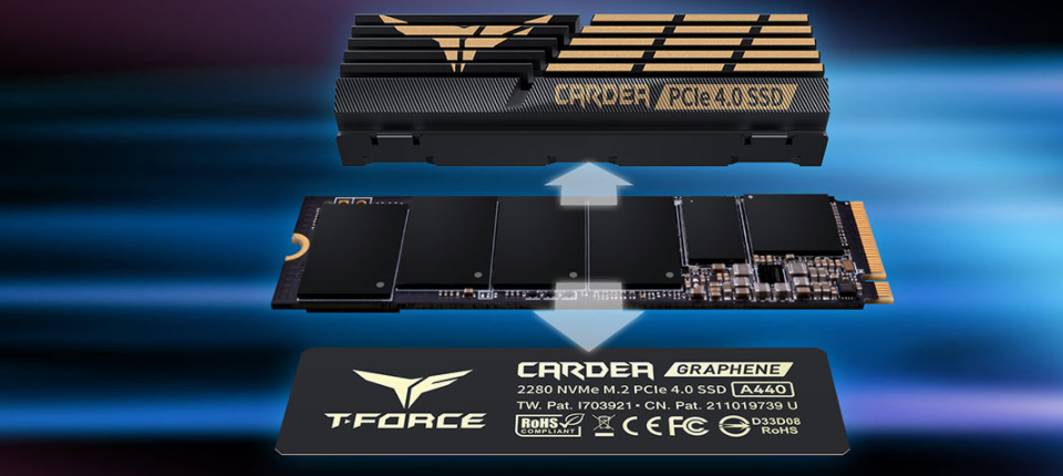 Team Cardea A440 M.2 PCIe Gen4 NVMe 2TB Solid State Drive  Feature 1